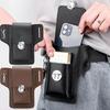 1PC Vintage PU Leather Waist Bag Cellphone Loop Holster Mens Belt Bag Phone Pouch Wallet