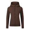 Waist-Tight Thin Yoga Wear Fall and Winter Running Jacket Workout Top Silm Hooded Cardigan Sweater Female Fleece-lined Thickened