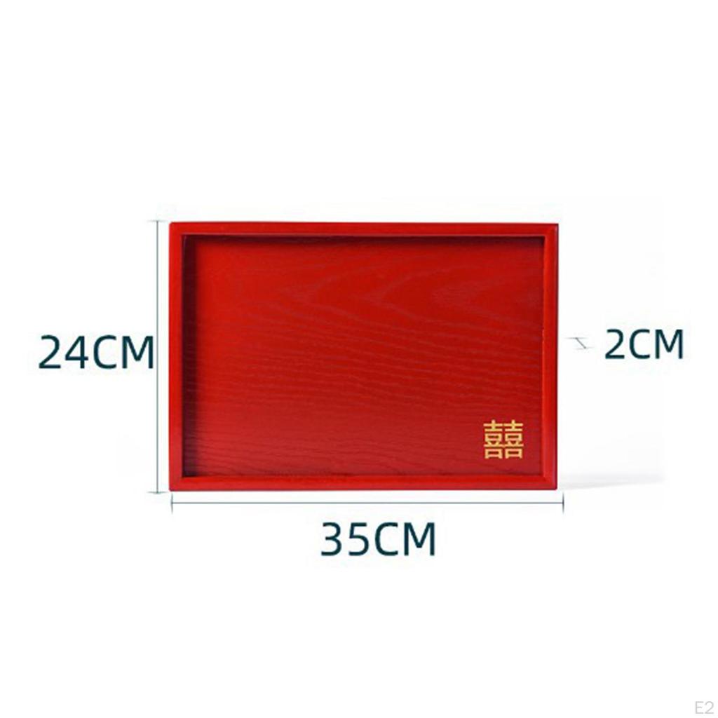 Chinese Wedding Serving Tray Plate Traditional Party Cake Snack Plates for