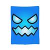 Coperta in Flanella Geometric Dash Old School Gaming, Coperte Geometry Dash per Letto Ufficio Trapunta Ultra-Morbida,