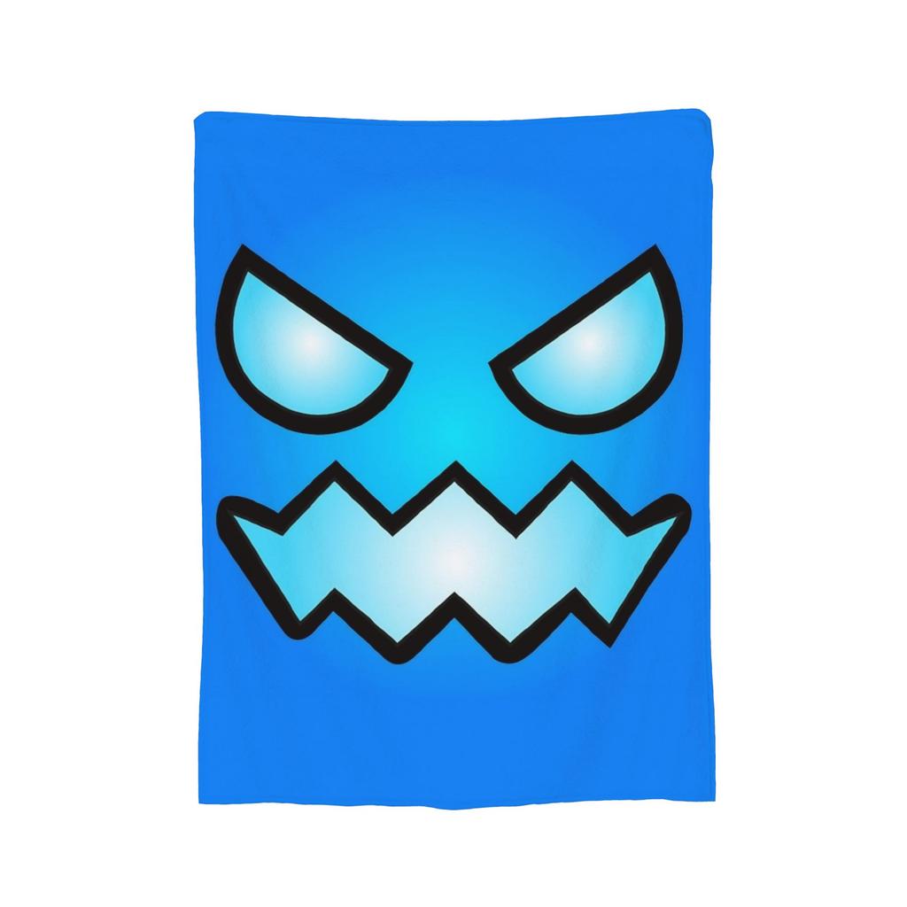 Coperta in Flanella Geometric Dash Old School Gaming, Coperte Geometry Dash per Letto Ufficio Trapunta Ultra-Morbida,