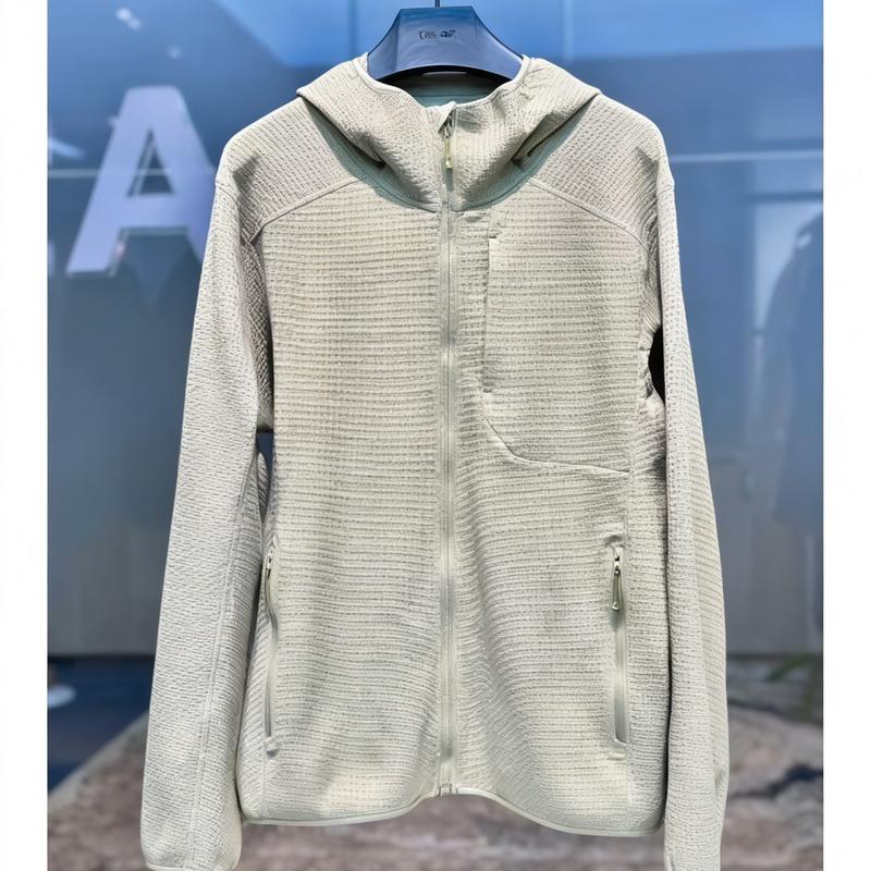 PERFEITO CRIATIVO Женский кардиган с капюшоном и сетчатой вставкой 2XL