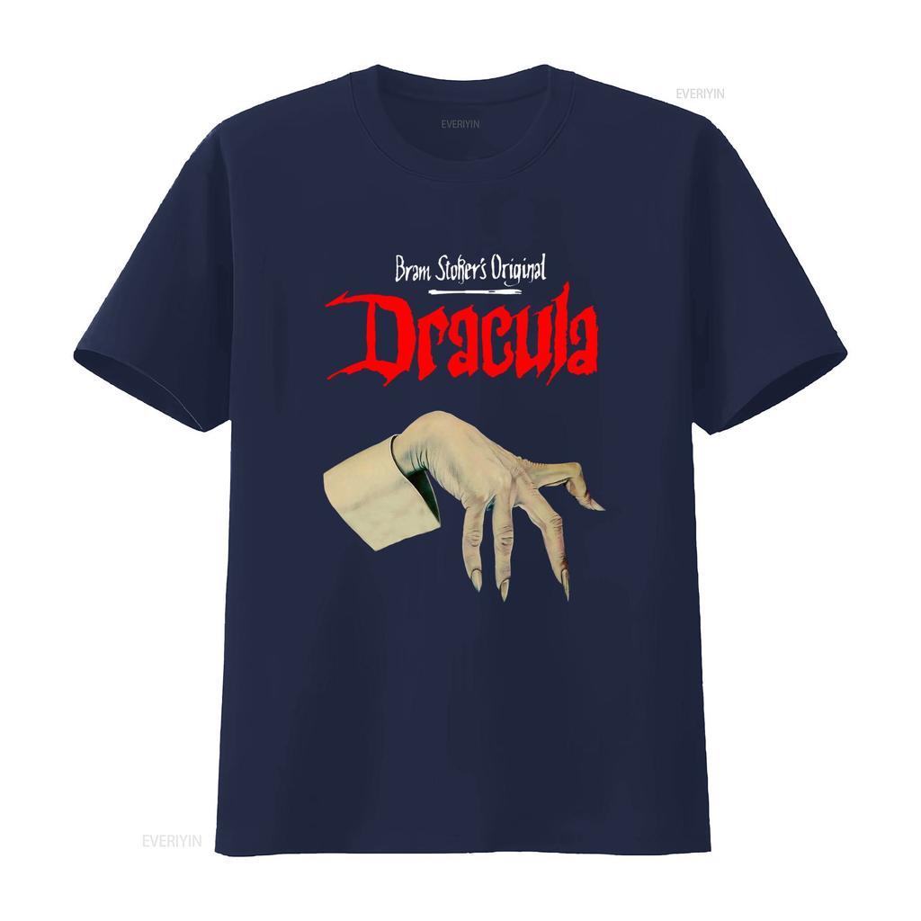 Retro Dracula Book T Shirt Bram Stokers Original Horror Vampire Lover Gothic Literature Design Vintage Washed Comfortable