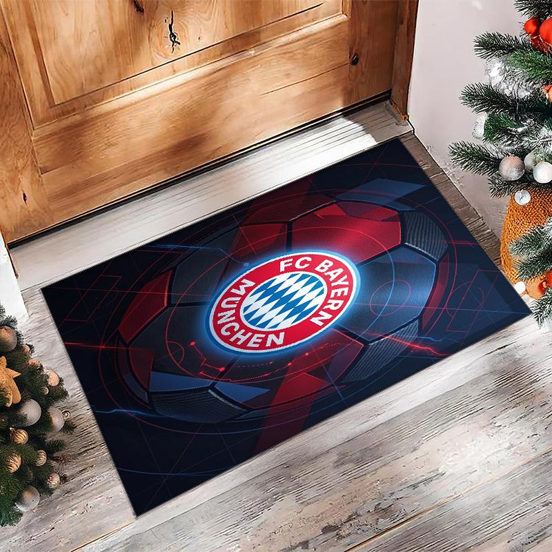 Bayern Munich Printed Flannel Area Rug Non Slip Soft Polyester Floor Carpet Indoor Decor Mat for Bedroom Living Room Sofa Game Room Home Decoration