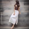 New Arrivals Open Run Women Nylon Dot Lace Strap Long Skirt