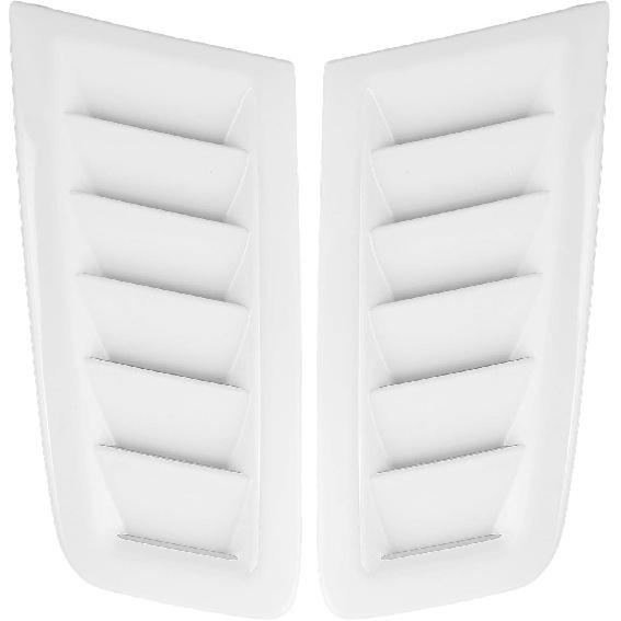2pcs Hood Vent Car Hood Scoops ABS Plastic Auto Air Vents Engine Hood Exterior Parts Replacement Vent Modified Accessory Fit for RS MK2 Style (Carbon
