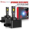 Dualvision D1S D3S LED-Scheinwerfer HID D2S D4S D5S D8 Turbo-LED 30000LM 35W Zweiseitiger CSP-Chip 6500K Plug&Play Auto-Lampe Xenon HID
