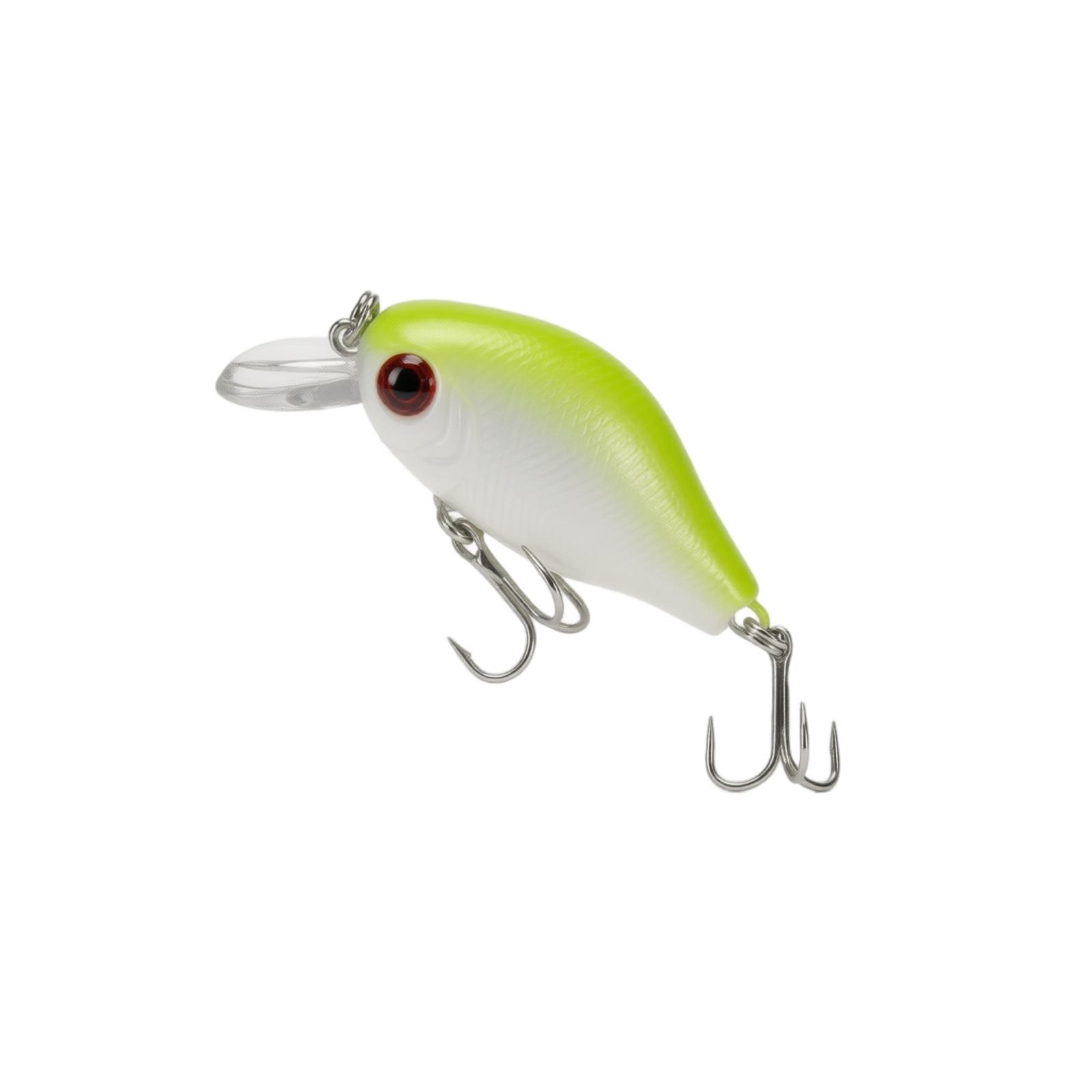 

Fishing Lure Crankbait Hard Bait Artificial Bionic Fish Shape Lure with Treble Hooks for Freshwater Fishing Tackle one size