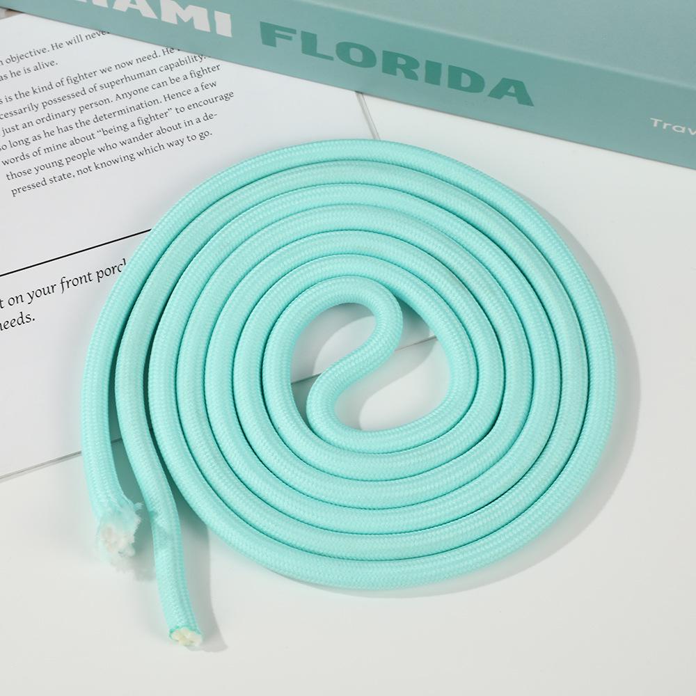 7MM Wear-Resistant Color Polyester Core-Spun Chinese Knot Braiding Rope for Handmade DIY Bag and Hanging Rope Projects.