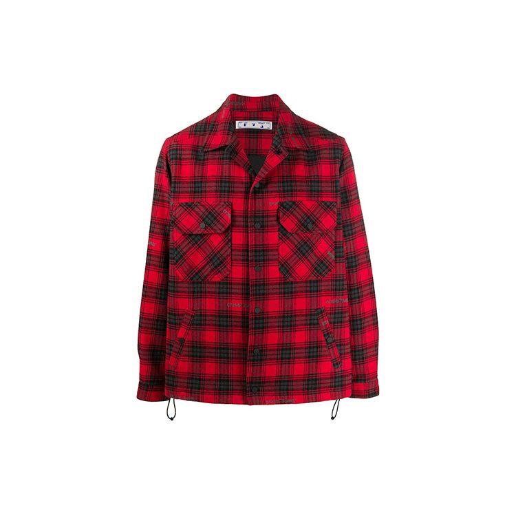 OFF WHITE FW20 Shirts Men's Red Lapel Moderate Other OMEM001E20FAB0012510