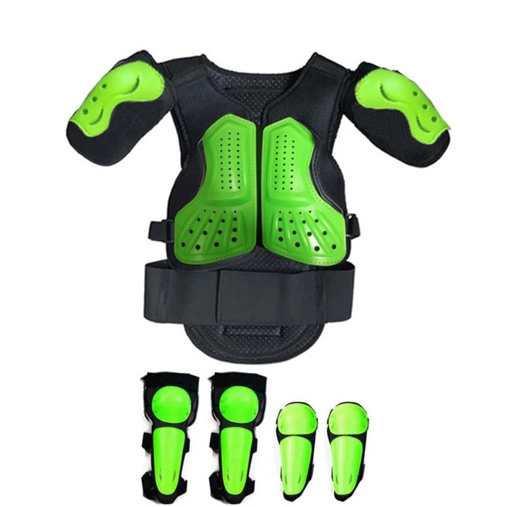 With Gift Children Safety Vest Armor Motorcycle Equipment Cycling Baby Head Protector 52-54cm Helmet Scooter Full Body Armor LL