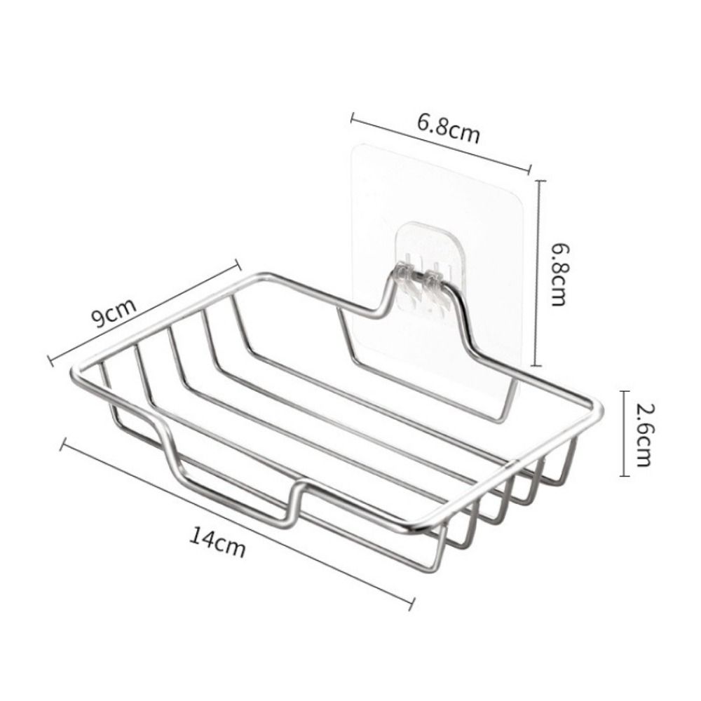 No Punching Wall Mounted Soap Rack Stainless Steel Soap Dish Durable Soap Holder  Home Bathroom