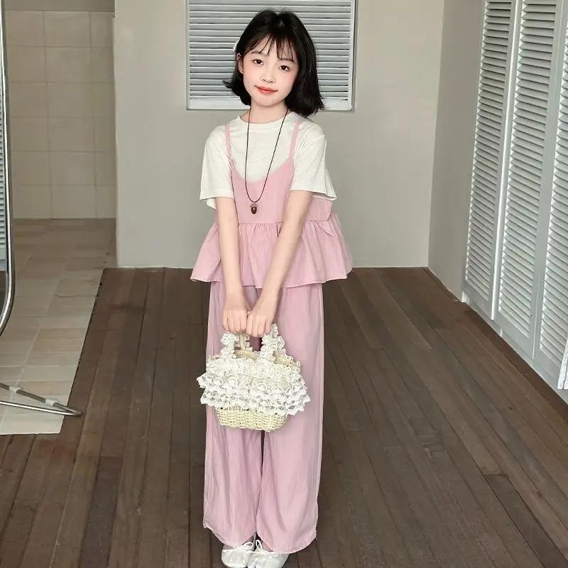 Children's Clothes Set Girls Outfit Sets Shirts Kids Clothing Dresses Little Girl Sweatshirt Tweens