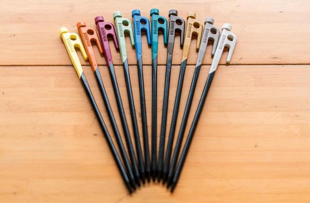 Snow Peak Color Stake 30 Yellow R-103-YL Tent Supplies Camping Outdoor