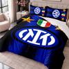 Inter Milan 3Pcs Bedding Set Duvet Cover With Two Pillowcases For Bedroom Home Decoration
