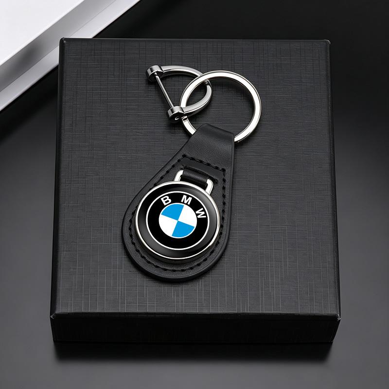 BMW M E46 E60 Leather Car logo Key Ring Pendant Metal Alloy Keychain BMW 1 2 3 4 5 7 Series X3 X4 X5 X6 X7 F10 F20 F30 G20 G30 F15 F16 A1