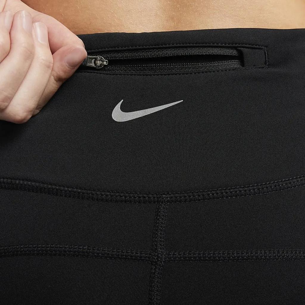 Nike Mid-Rise 7/8 Running Leggings With Pockets Women Leggings Black DX0948-010