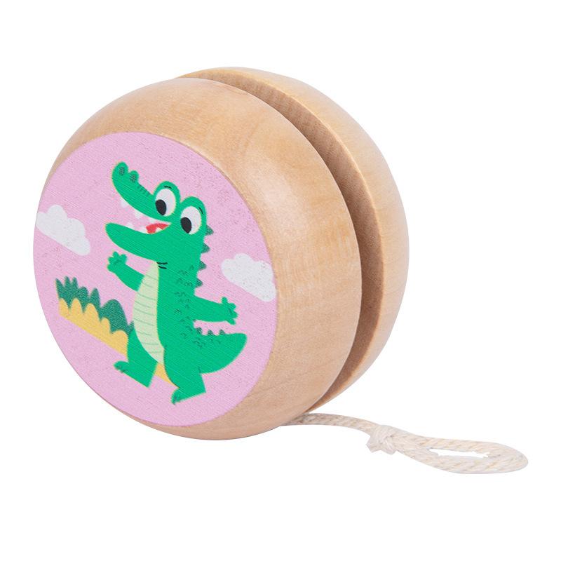 

Children s toy yo-yo kindergarten small gift cute souvenir YOYO ball wooden fun toy MMM-crocodile yo-yo