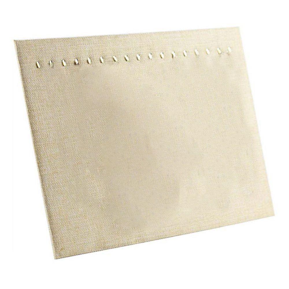 

Подставка-органайзер для девочек для демонстрации ожерелий, 17 крючков, подставка для ювелирных изделий, держатель для браслетов бежевый