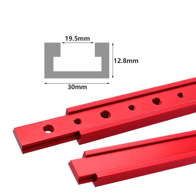 1Pcs Table Saw Miter Bar Slider Gauge Rod T Slot Miter Track M6/M8T Screw Fixture Slot Aluminum Alloy for DIY Woodworking Router