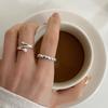 Pearl Minimalist Fashionable Ring For Women Sophisticated Geometric Copper Design