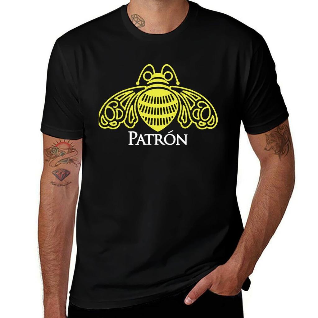 Patron Tequila Logo Klassisch Klassisches T-Shirt Sportliche Passform Sportliches Kurzarm-Oberteil
