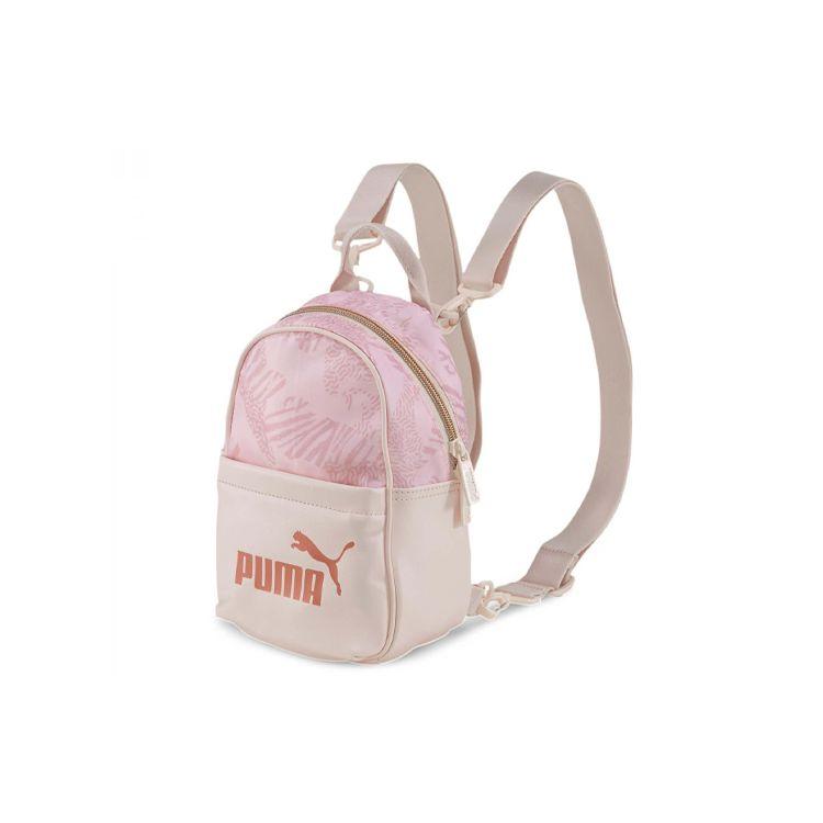 Puma Sports Casual Printed Faux Leather Mini Backpack Women backpack Pink 077170-02 Mini