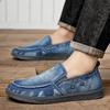 Modische neue Canvas-Schuhe für Herren im Sommer 2025, lässige Herren-Slipper mit niedrigem Schaft, modische Denim-Schuhe, Herrenschuhe koreanische Version Zapatos Hombre