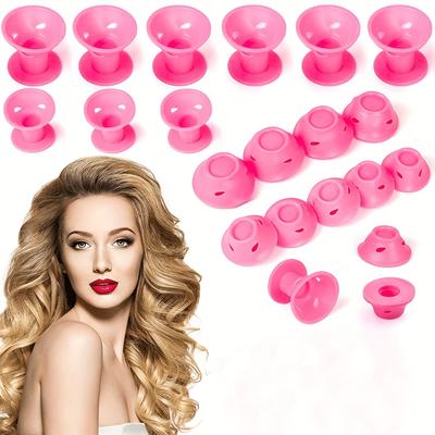 20pcs Heatless Hair Curlers No Heat Hair Rollers Soft Silicone Curls Sleeping Lazy Curling Rods Wave Formers Hair Styling Tools