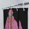 Unique Furry Shower Curtain Anime Character Home Decor Bathroom Set Artistic Pattern Modern Style Room Divider Backdrop