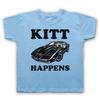 KNIGHT RIDER UNOFFICIAL KITT HAPPENS PARODY TV SLOGAN KIDS CHILDS T-shirt
