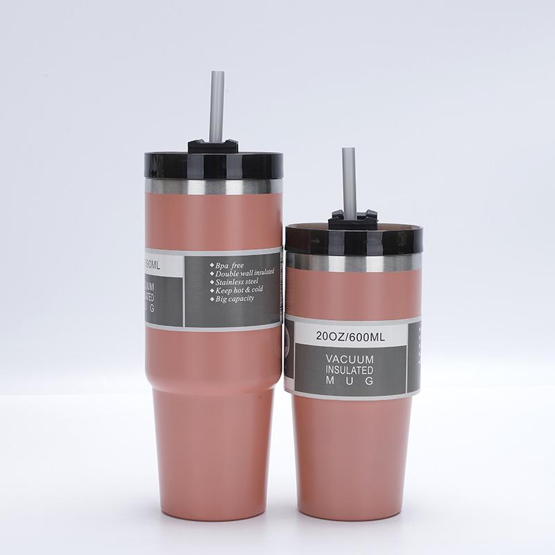 Cană auto portabilă izolată din oțel inoxidabil 304, 20 oz