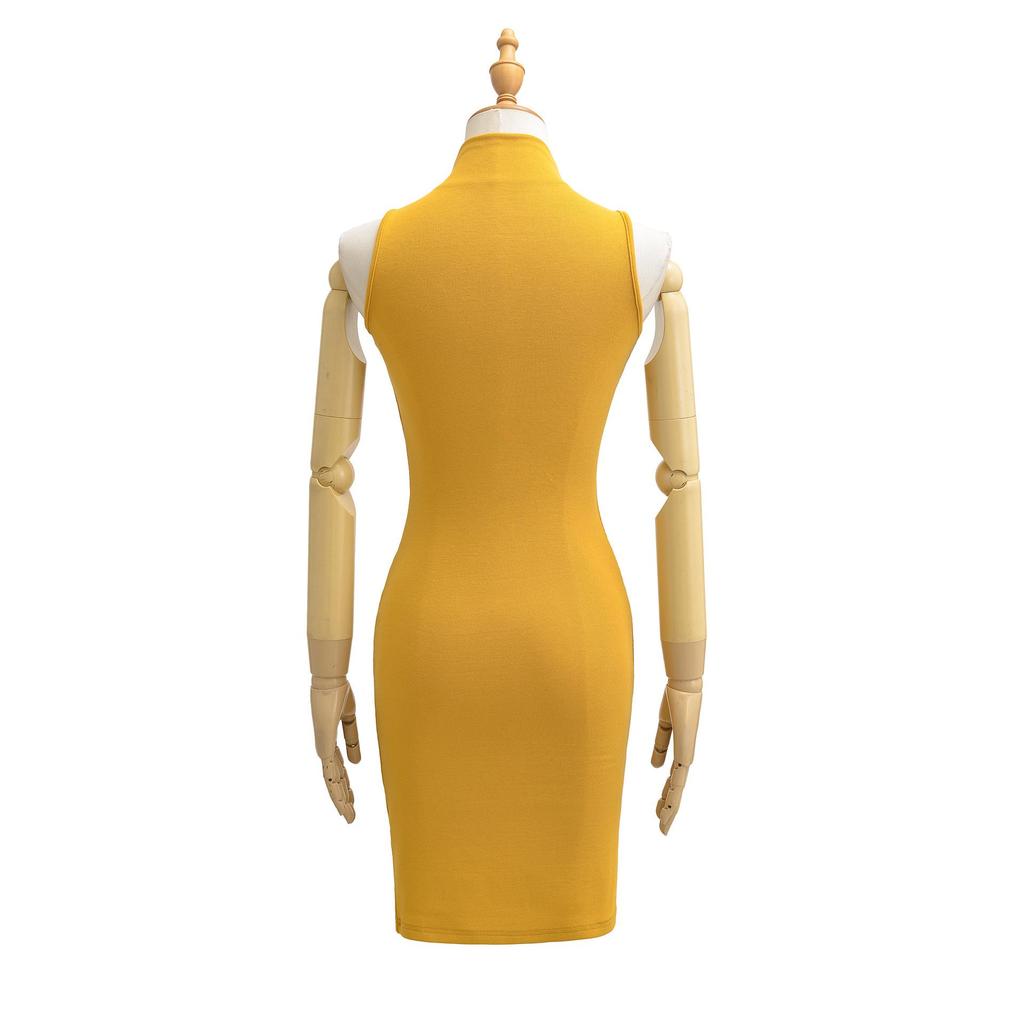 Spring 2026 Women's Spicy High-Waisted Sleeveless Bodycon Dress & V-Neck Cardigan Two-Piece Set