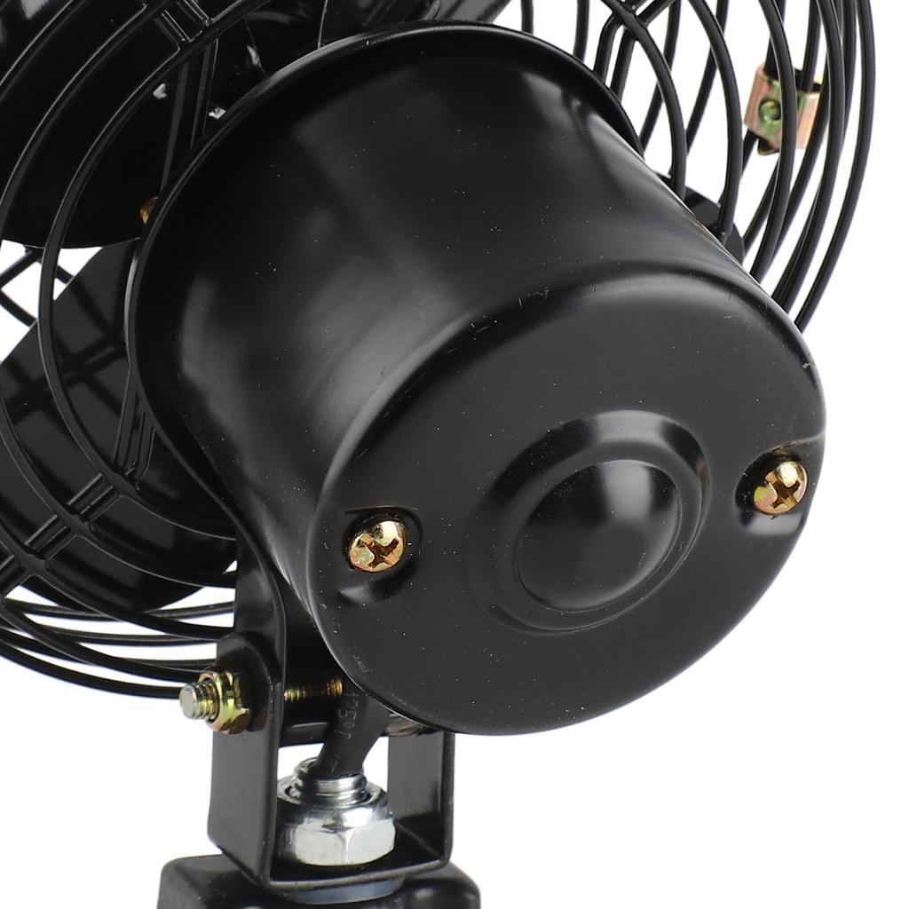 Metal Car Fan 12V RV Cooling Fan 12V RV Cooling Fan with 2 Speed  Heavy Duty Quiet Metal Car Fan for Truck RV Car Boat Bus