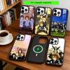 Coque de téléphone Anime K-ON Pour iPhone17,16,15,14,13,12,11 Plus,Pro Magnétique Pour Magsafe Chargement Sans Fil