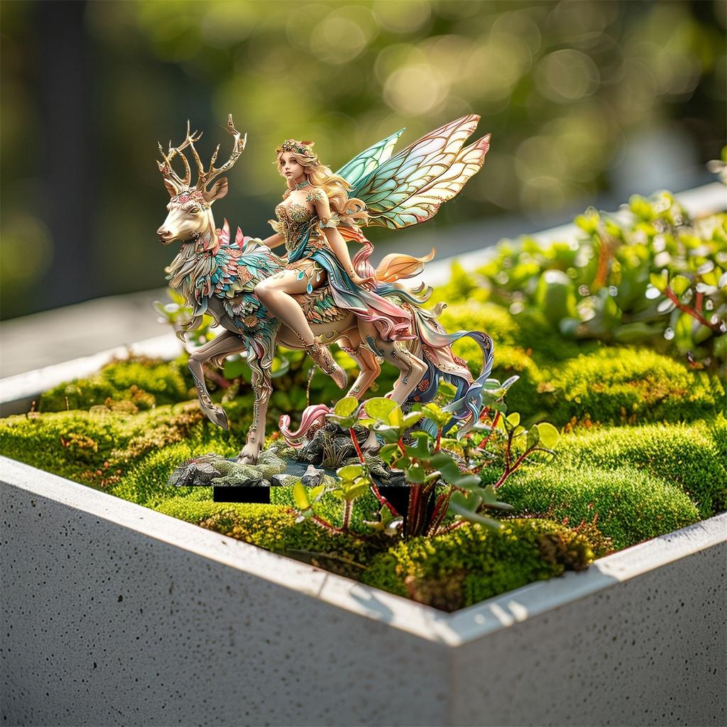 Flower Pot Garden Stake Decoration, 2D Acrylic Garden Ground Insert Pots Accessories Large Pot Plants Figurines Handcrafted Fall Decor For Home Garden