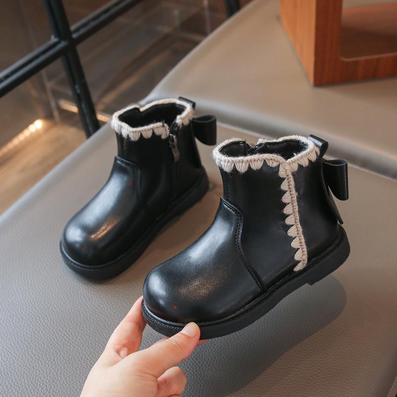 Kids Martin Boots High Top Autumn Winter Casual Walking School Travel Comfortable Children Footwear Daily Wear Sizes 26-37