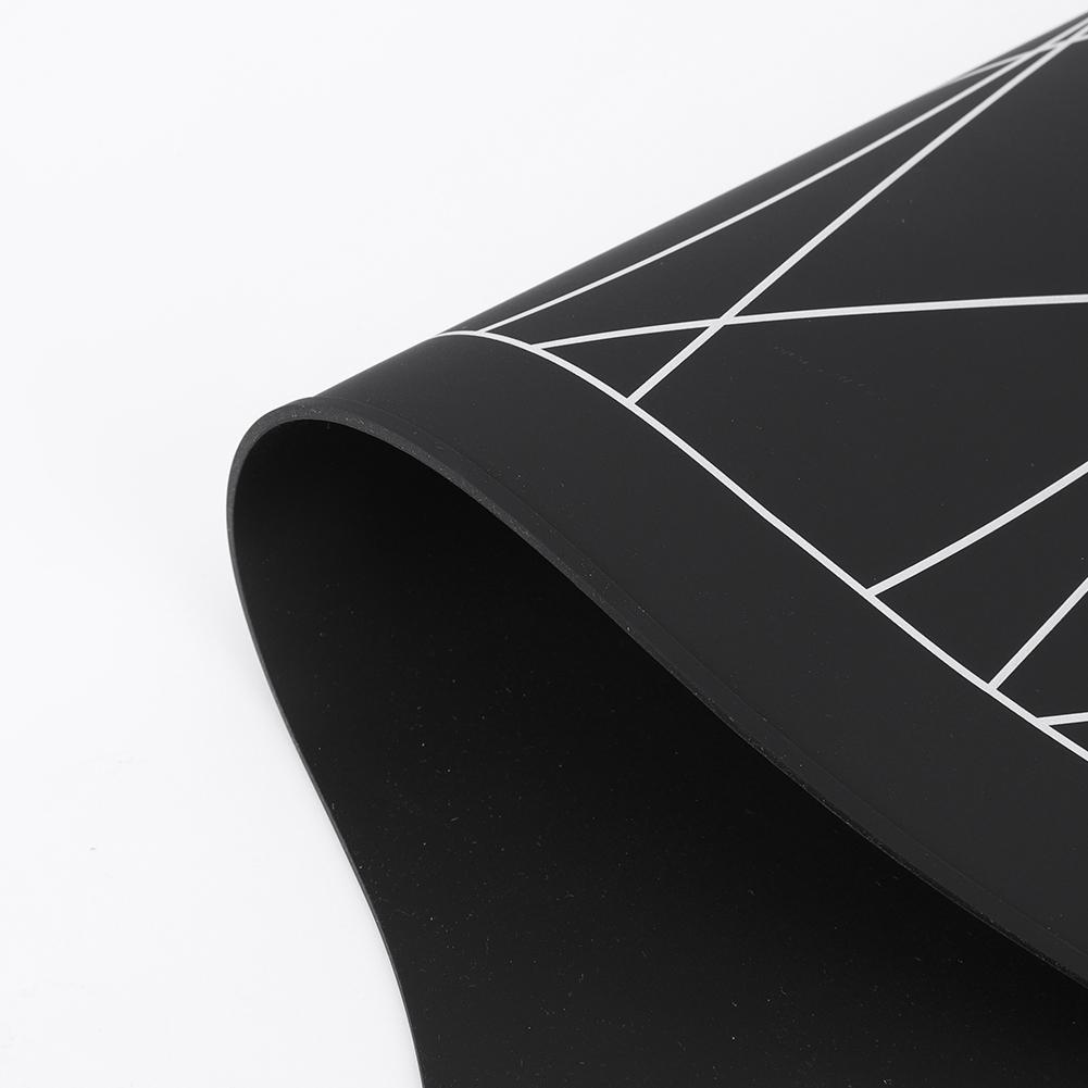 Silicone Hair Dye Collar with Guidelines Rubber Neck Wrap Neck Guard Weighted Salon Hairdressing Hair Cutting Pad for Salon Home