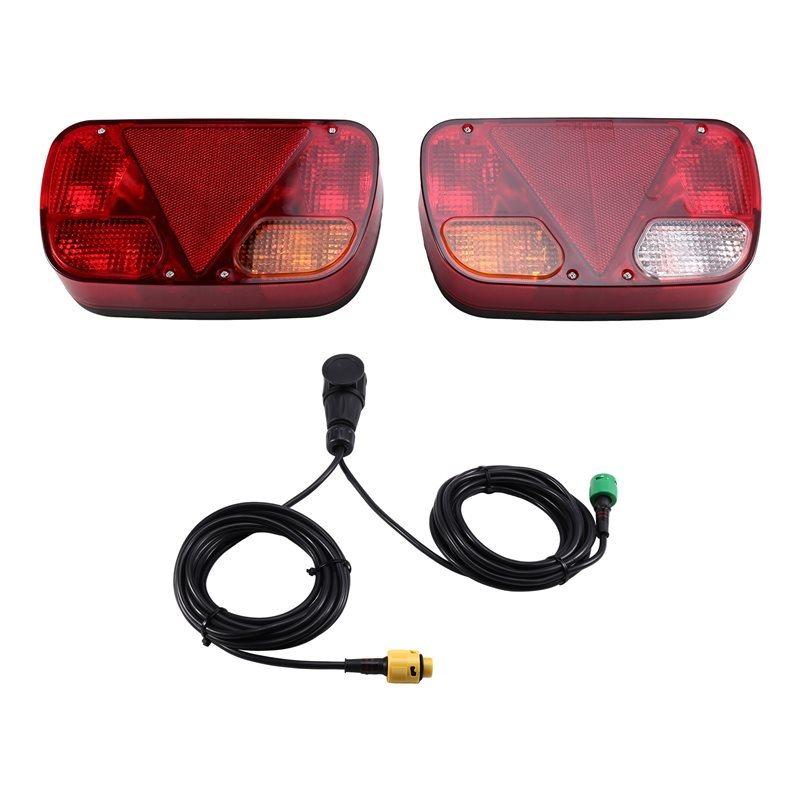 

For Car Truck Trailer Tail Light 12V Rear Stop Brake Fog Signal Lamp Wiring Harness 5 Core Cable For Caravan Lorry Van