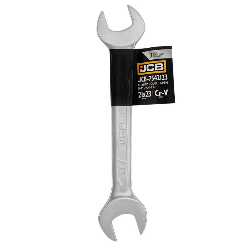 21x23mm Cr-V JCB open-end wrench