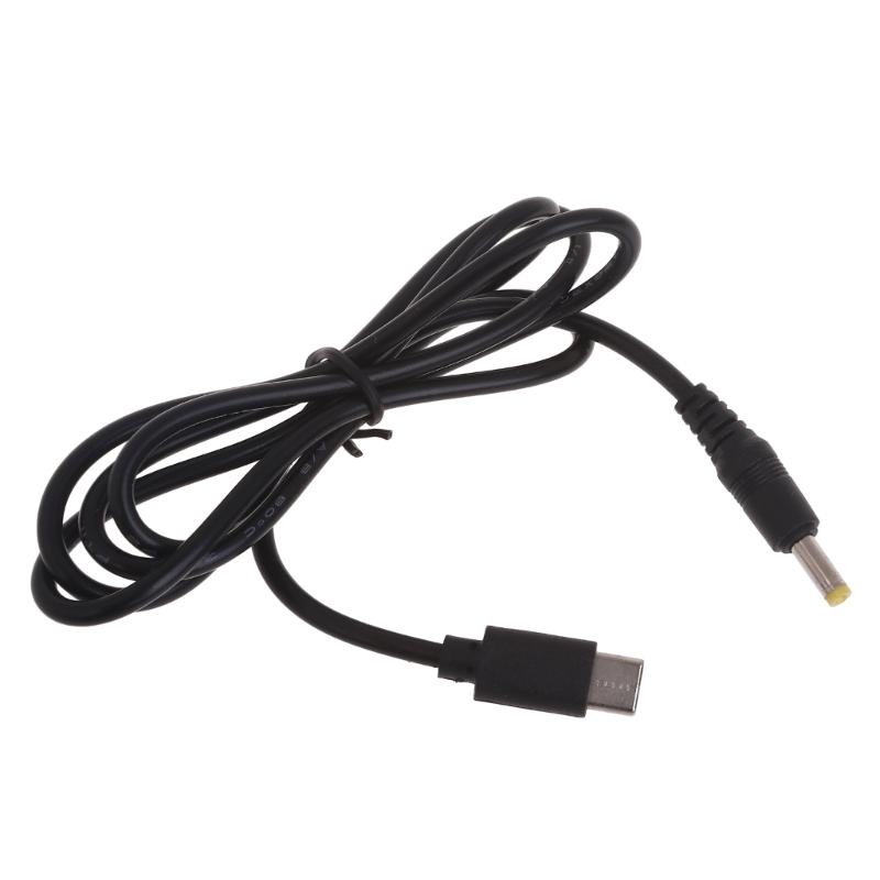 Type C USB-C Female To DC 4.0 X 1.7mm Male Power Jack 12V PD Power Extension Charging Cord, Support 36W/12V PD Charger