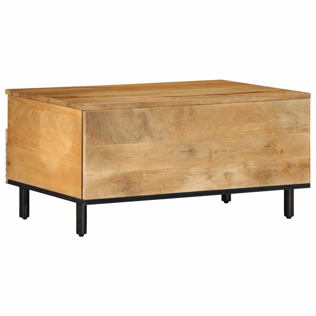 Coffee Table Brown 80x54x40 cm Solid Mango Wood