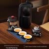 Portable Ceramic Kung Fu Tea Set - Travel Quick Cup for Office or Outdoor Use, Ideal Business Gift