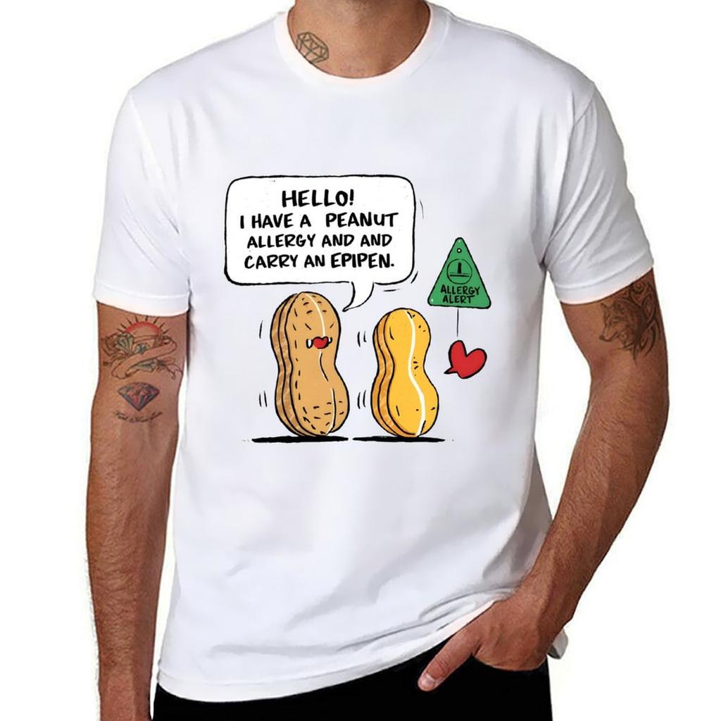 Peanut Allergy Epipen Awareness Tshirt Lightweight Gym Training Tshirt