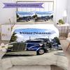 Kw Heavy Trucks Customize Your Name Bedding Set Breathable Duvet Cover with Pillowcases Home Decoration Birthday Gift