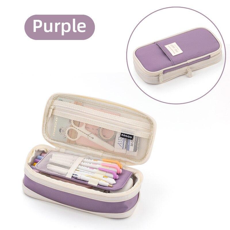 Big Capacity Pencil Pen Case Office College School Large Storage High Capacity Bag Pouch Holder Box Organizer For Teen Girls