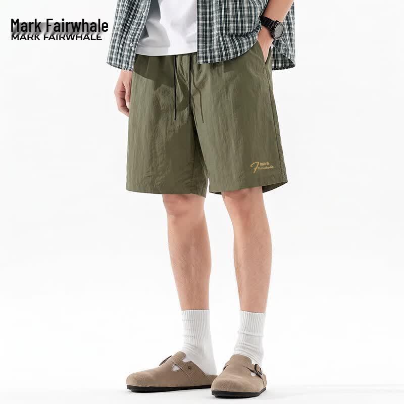 Mark Hua Fei Men's Mountain-Inspired Ice Silk Casual Shorts