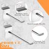 100PC Supermarket Shelf Slot Plate Hook Jewelry Display Shelf Accessories Single Line Hooks Slot Plate Hooks Metal Display Hooks
