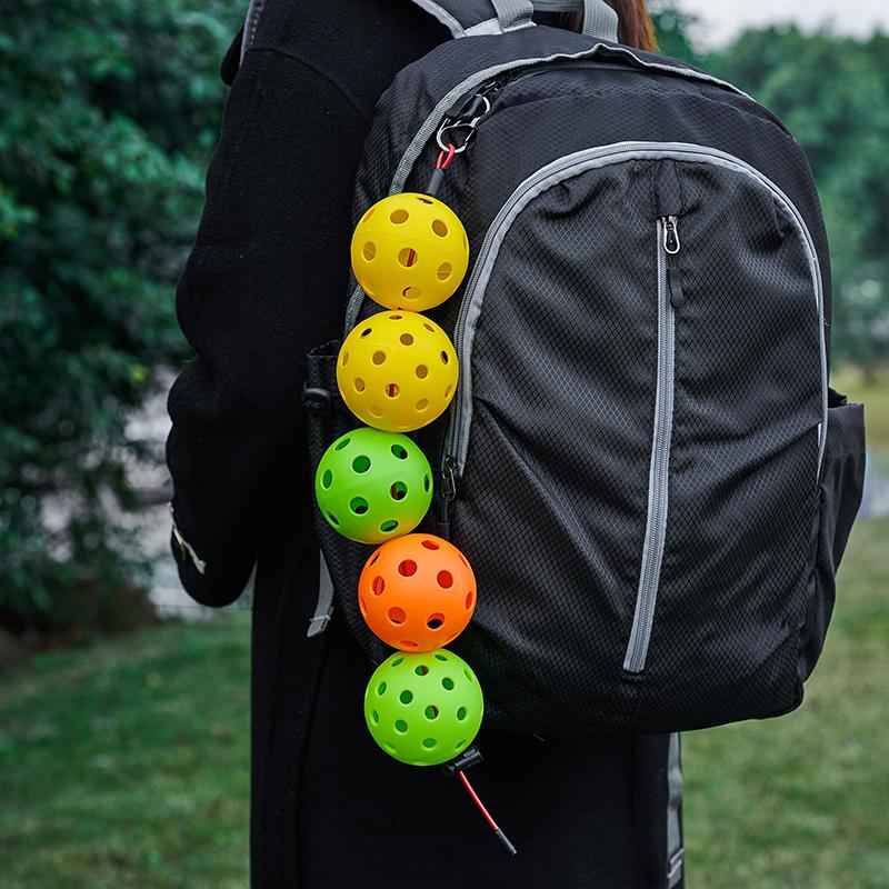 Pickleball Ball Stringer Cable Chord For Storage Pickleball Ball Holder Pickleball Storage 5 Official Balls Fit On One Cable