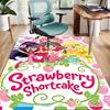 1pc Strawberry Princess2 Design Area Rug - Non-Slip, Soft & Cozy Floor Mat for Living Room, Bedroom, Office - Indoor/Outdoor Decorative Carpet